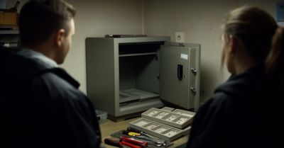 Policjanci zatrzymali dwóch mężczyzn po włamaniu